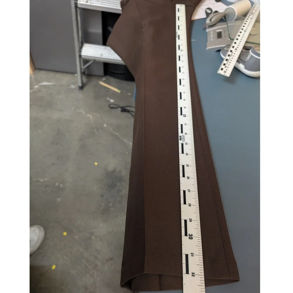 Vintage Levi's Action Slacks Mens 35x32.5 Brown Straight Leg Dress Pants